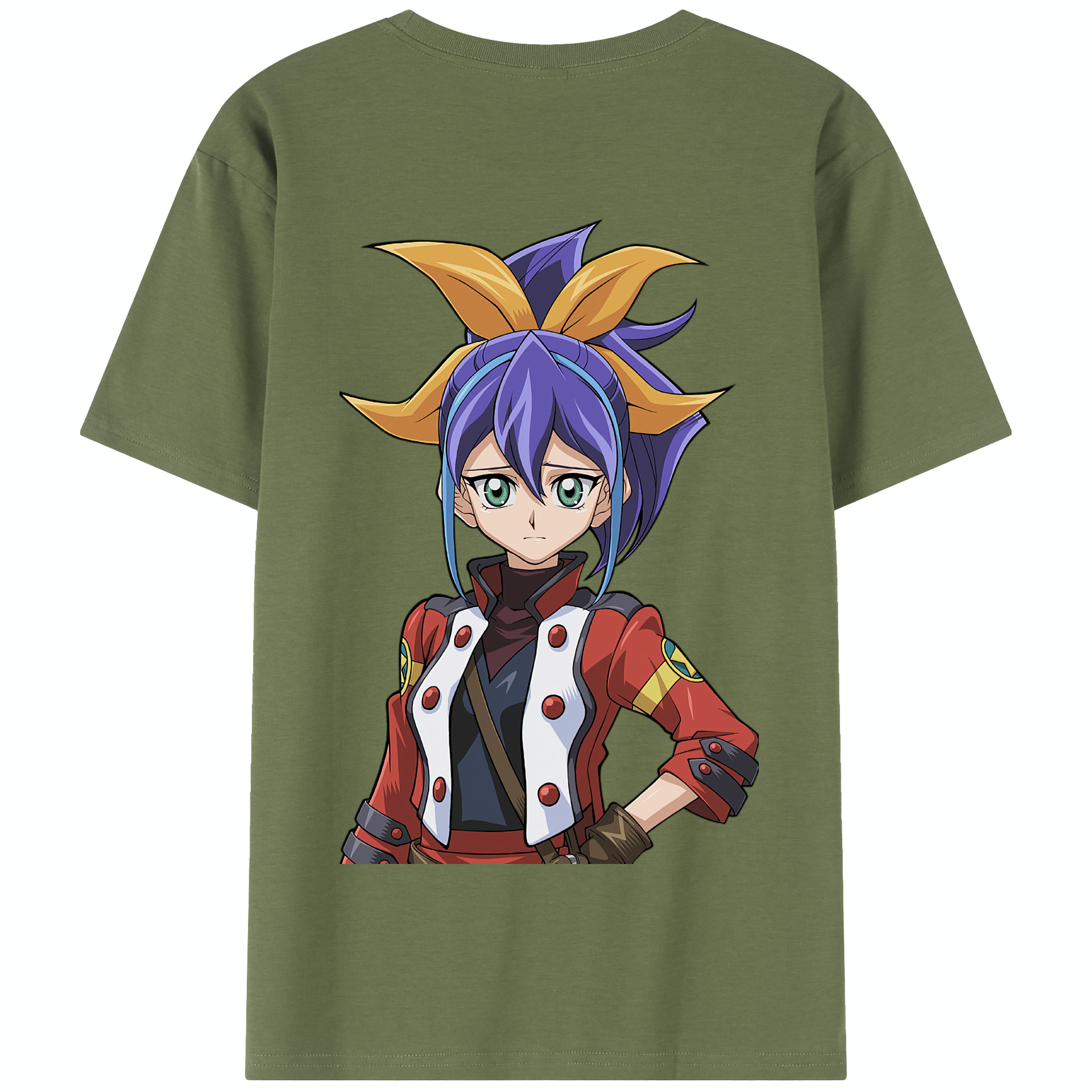 （画像用） 遊☆戯☆王 Yu-Gi-Oh! 綿100％半袖Tシャツ（背面プリント）